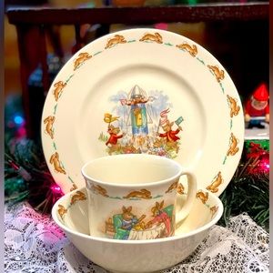 Vintage Royal Doulton Bunnykins 3 piece set